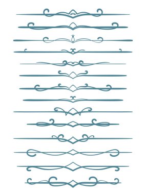 Süs kaligrafik çizgiler