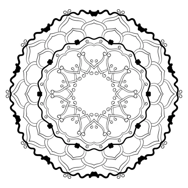 Mandala para colorir livro — Vetor de Stock