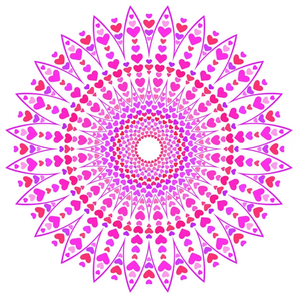 Ronde mandala in verschillende kleuren — Stockvector