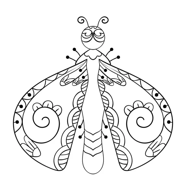 Bug avec de belles ailes — Image vectorielle