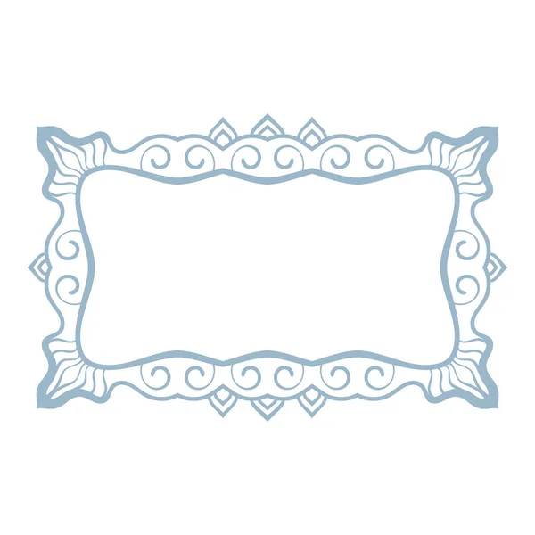 Rame azul rectangular — Archivo Imágenes Vectoriales