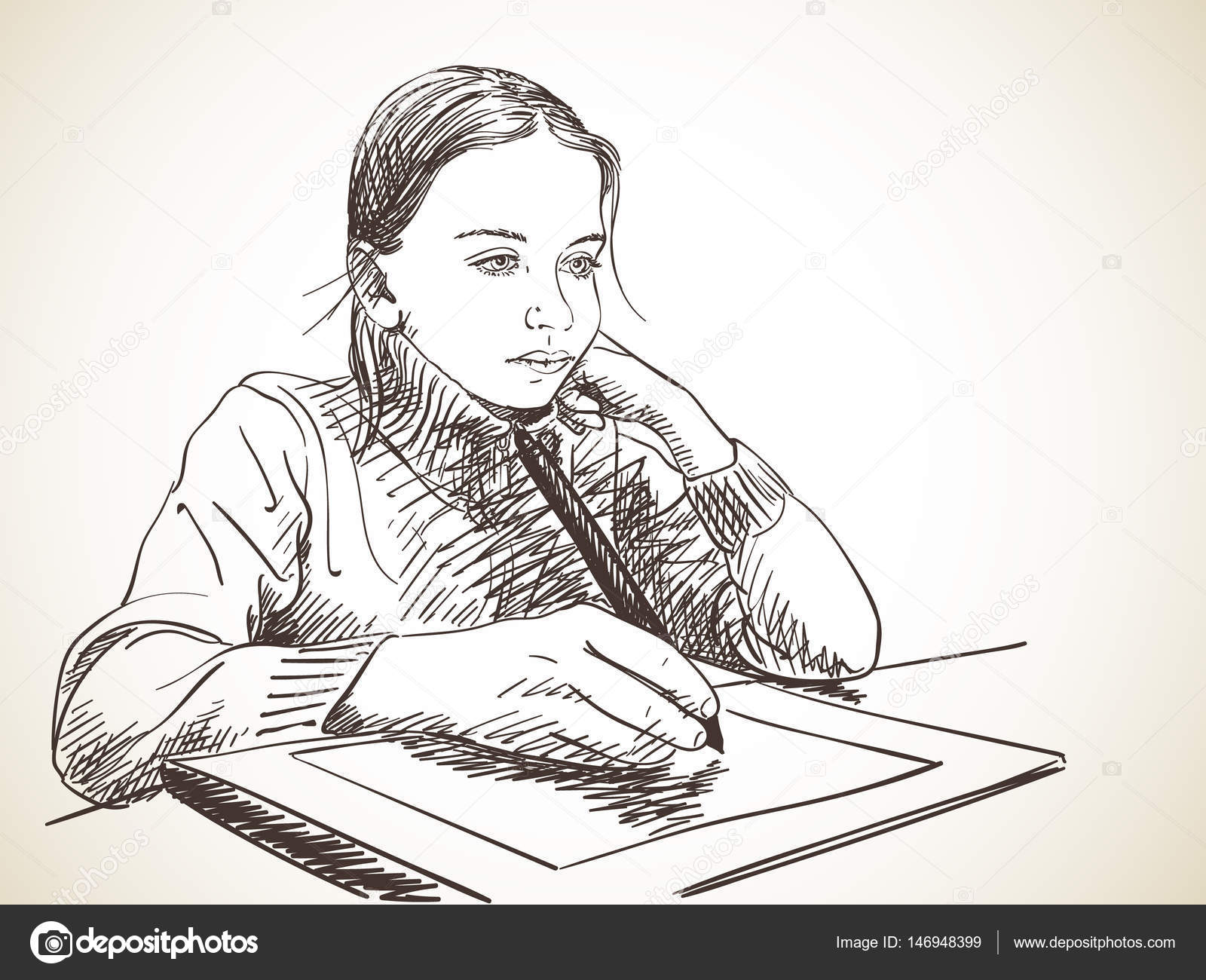 Share more than 79 studying sketch seven.edu.vn