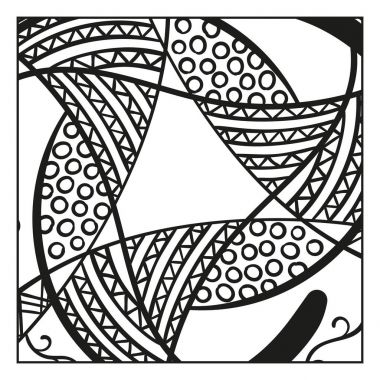 etnik dekoratif desen