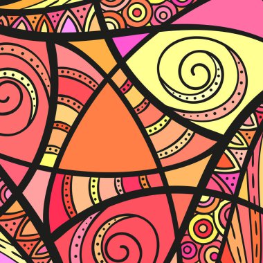 etnik dekoratif desen