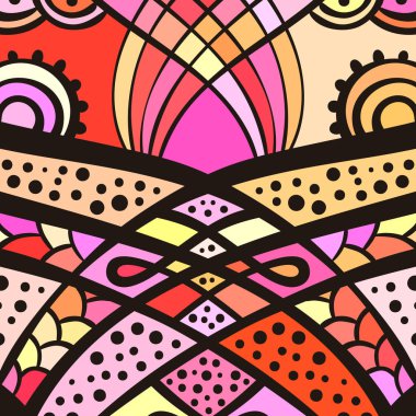 etnik dekoratif desen