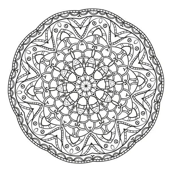 Abstraktes ornamentales Mandala — Stockvektor