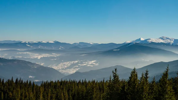Bellissimo paesaggio montano. Montagne Carpazie ucraine . — Foto Stock