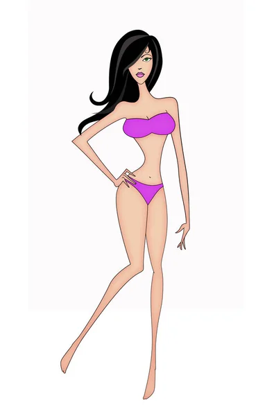 Sexy Bikini-Frau — Stockfoto