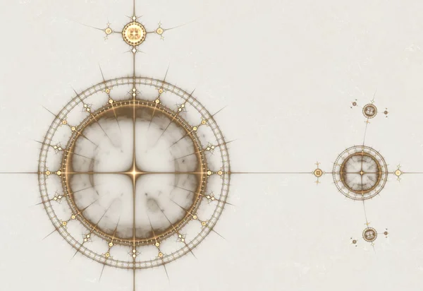 Gammalt pergament med kompass, antika sjökort — Stockfoto