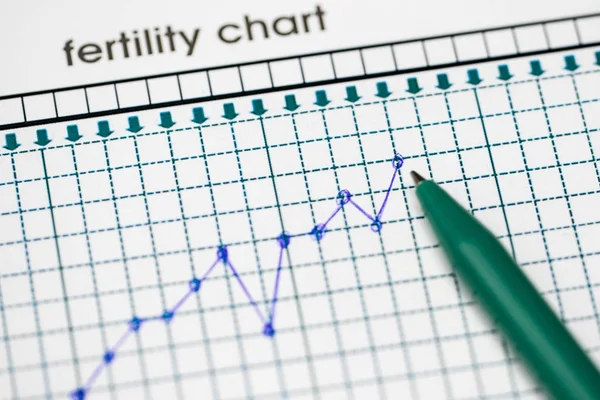 Планування вагітності. Діаграма родючості . — стокове фото