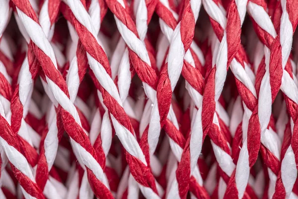 Cuerda roja y blanca — Foto de Stock
