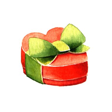 Kalp şeklindeki hediye kutusu