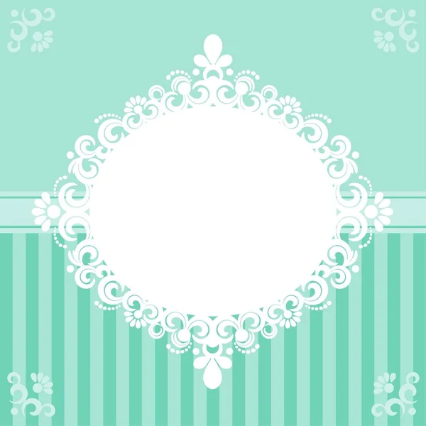 Carte d'invitation dans des tons turquoise — Image vectorielle