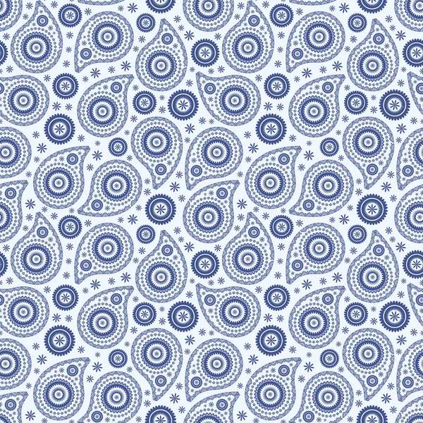 Seamless background with paisley — Stock Photo, Image