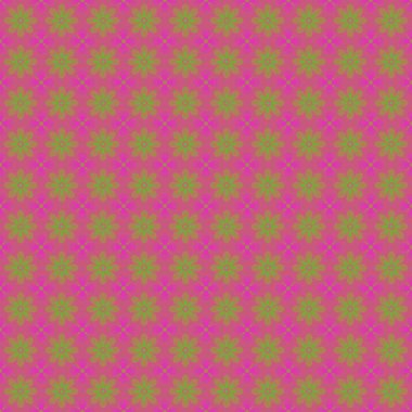 Geometrik çiçek süsleme ile Seamless Modeli