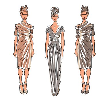  Kroki moda bayan modelleri