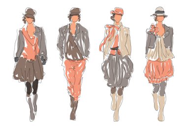      Kroki Retro moda bayan modelleri 