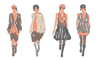      Kroki Retro moda bayan modelleri 