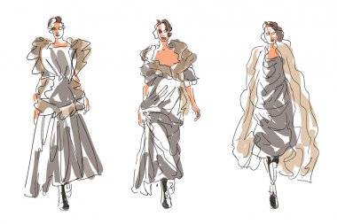      Kış moda modelleri kabataslak 