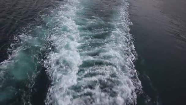 Bateau Ferry Avec Moteur Marche Déplacement Rapide — Video