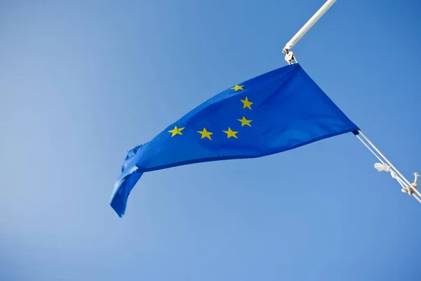 Bandeira azul da União Europeia — Fotografia de Stock