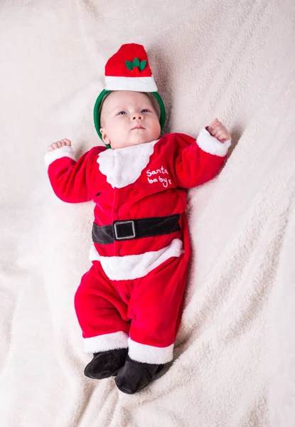 Pequeño bebé celebra la Navidad — Foto de Stock