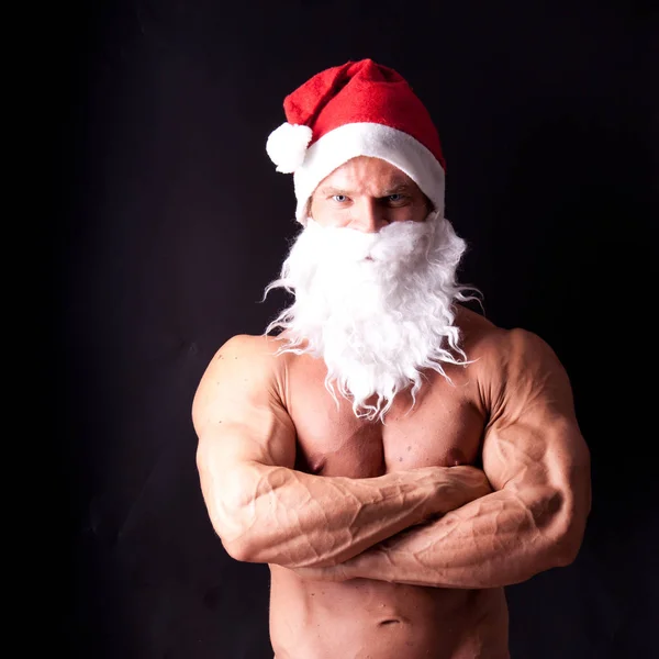 Muscular Papá Noel —  Fotos de Stock