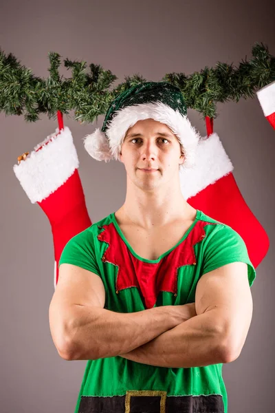 Divertido elfo de Navidad — Foto de Stock