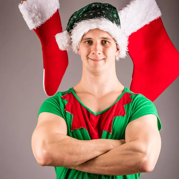 Young Christmas elf — Stock Photo, Image