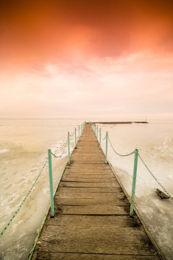 donmuş göl balaton