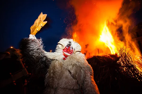 Busojaras in Mohacs — Stock Photo, Image