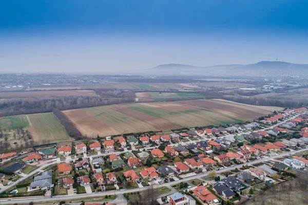 Vista aérea de una ciudad — Foto de Stock