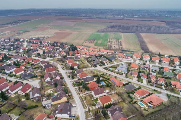 Flygfoto över en stad — Stockfoto