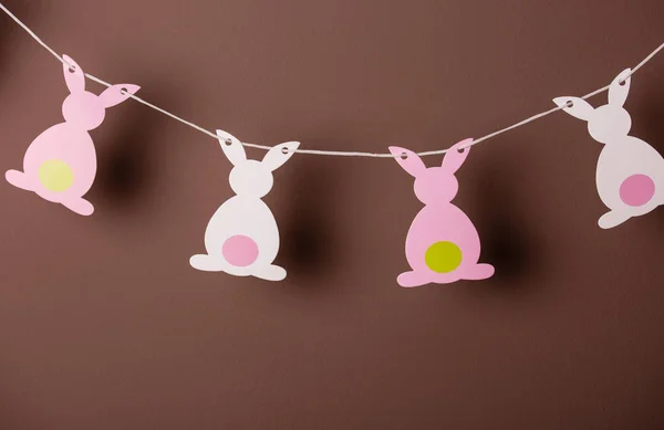 Pinnk bunny girlanden — Stockfoto