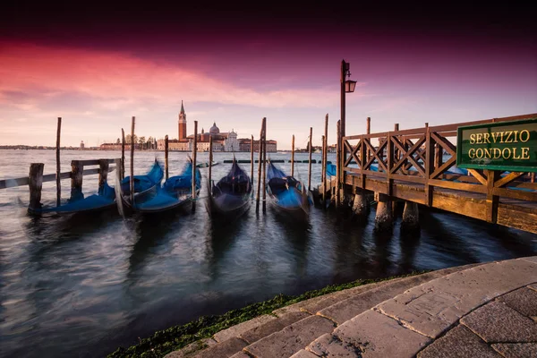 Gondolas, Venice, Italia — Stok Foto