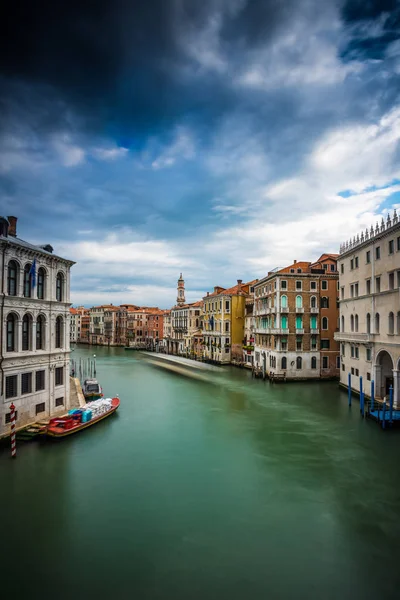 Velence canal Grande, Olaszország — Stock Fotó