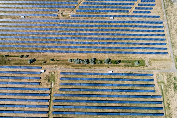 Luftaufnahme zum Solarkraftwerk — Stockfoto