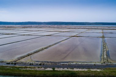 Tuz buharlaşma gölet Secovlje, Slovenya