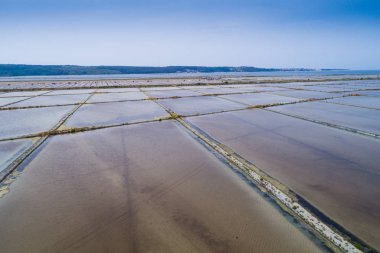Tuz buharlaşma gölet Secovlje, Slovenya