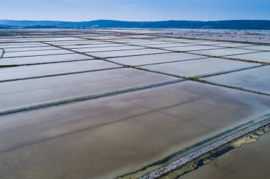 Tuz buharlaşma gölet Secovlje, Slovenya