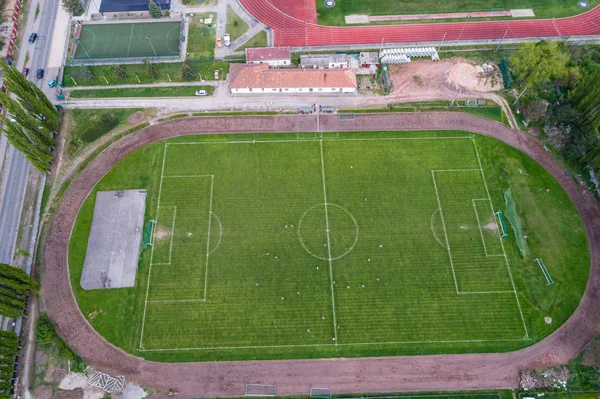 View of soccer field — Stock Photo, Image