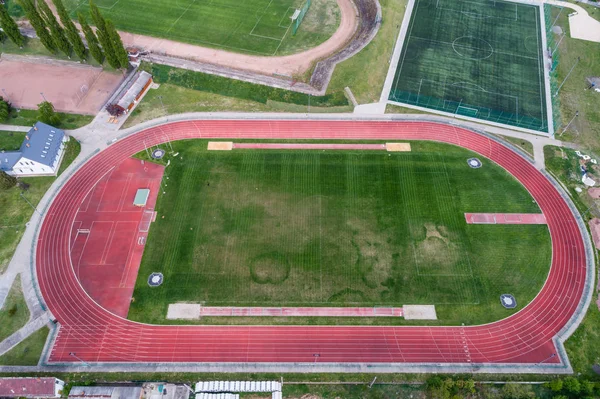 Vista del campo di calcio — Foto Stock