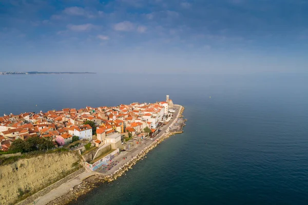 Sabah güneşi'Sloven Adriyatik kıyısında Piran