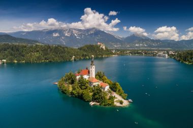 Kilise varsayım, Bled, Slovenya
