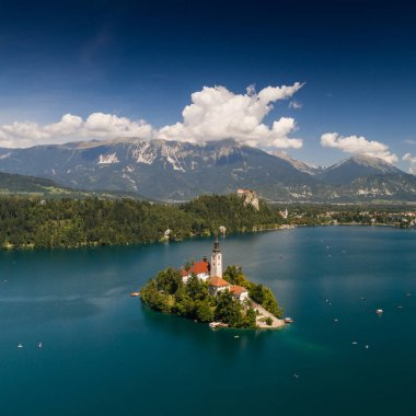 Kilise varsayım, Bled, Slovenya