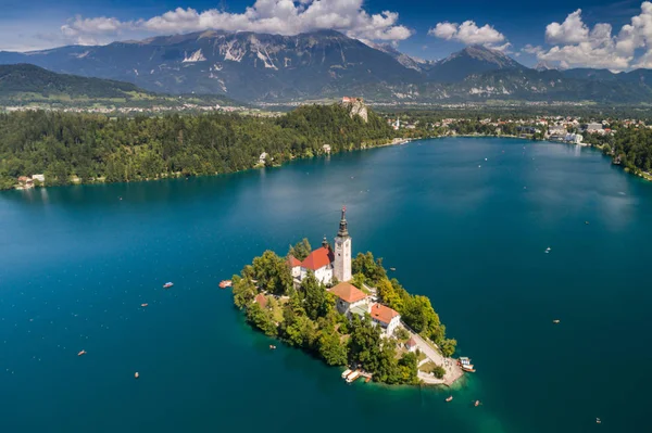 Igreja da Assunção, Bled, Eslovênia — Fotografia de Stock