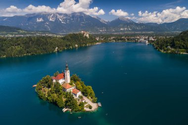 Kilise varsayım, Bled, Slovenya