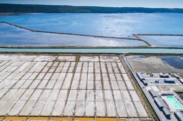 Tuz buharlaşma gölet Secovlje, Slovenya