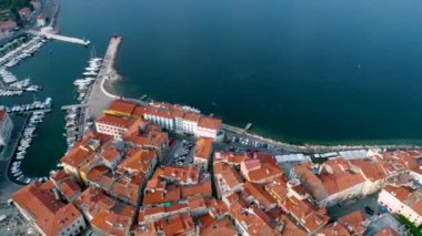 Piran, Slovenya havadan görünümü