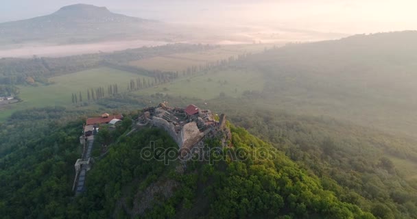 Luftbild der schönen Festung — Stockvideo